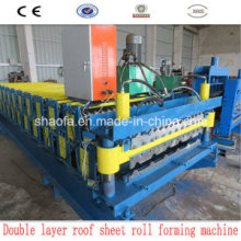 Double Layer Roof Sheet Making Roll Forming Machine